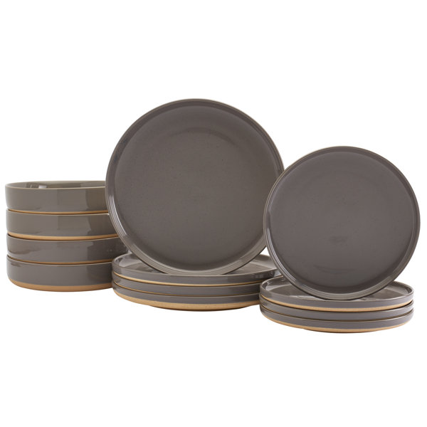 Tabletops Gallery Harrison Stoneware Dinnerware Set of 12 & Reviews
